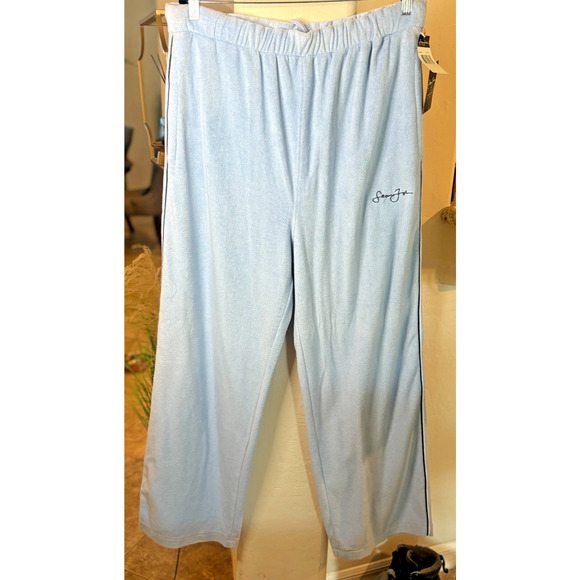 Sean John Men's Blue Terry Cloth Loungewear Pants Large NEW - Picture 1 of 5